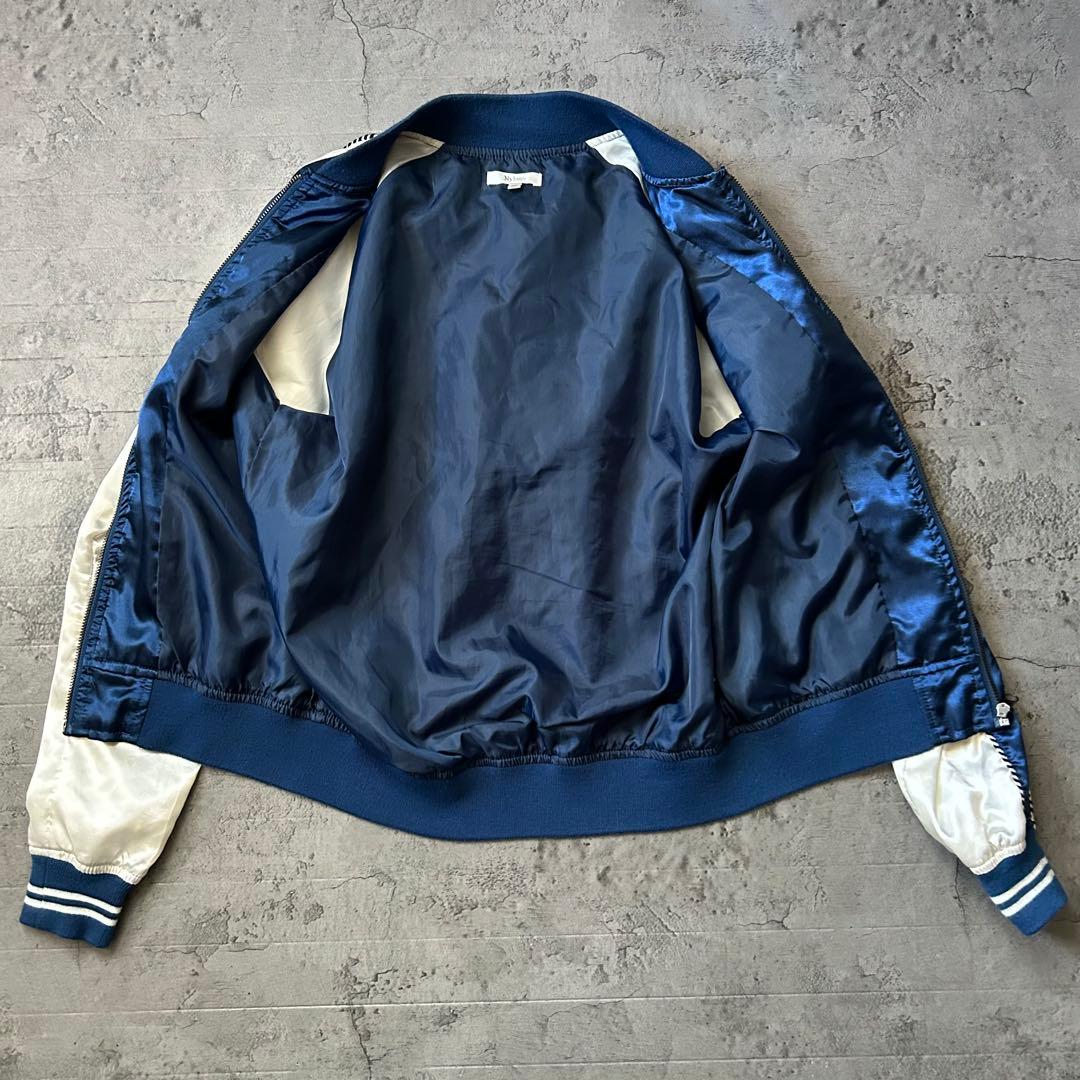 美品 スカジャン 龍 ドラゴン 日本 富士山 刺繍 Nylaus 横須賀