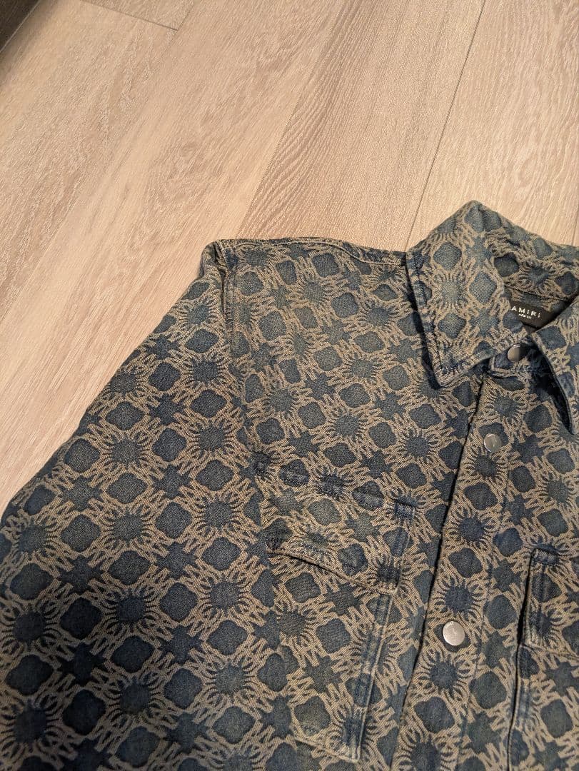 AMIRI MA ロゴ総柄ジャケット　M