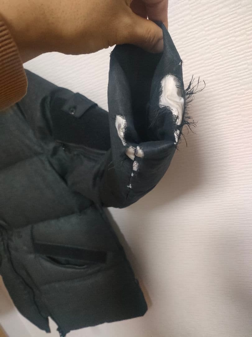 STONE 　 407B3 リネンDOWN JACKET　Mサイズ