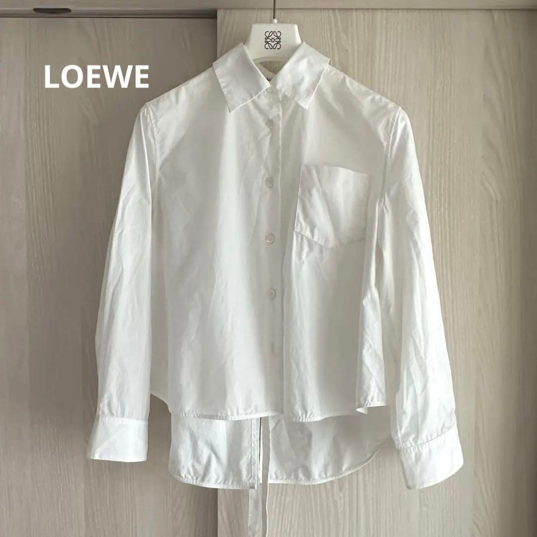 LOEWE ロエベ　トラペーズシャツ ホワイト