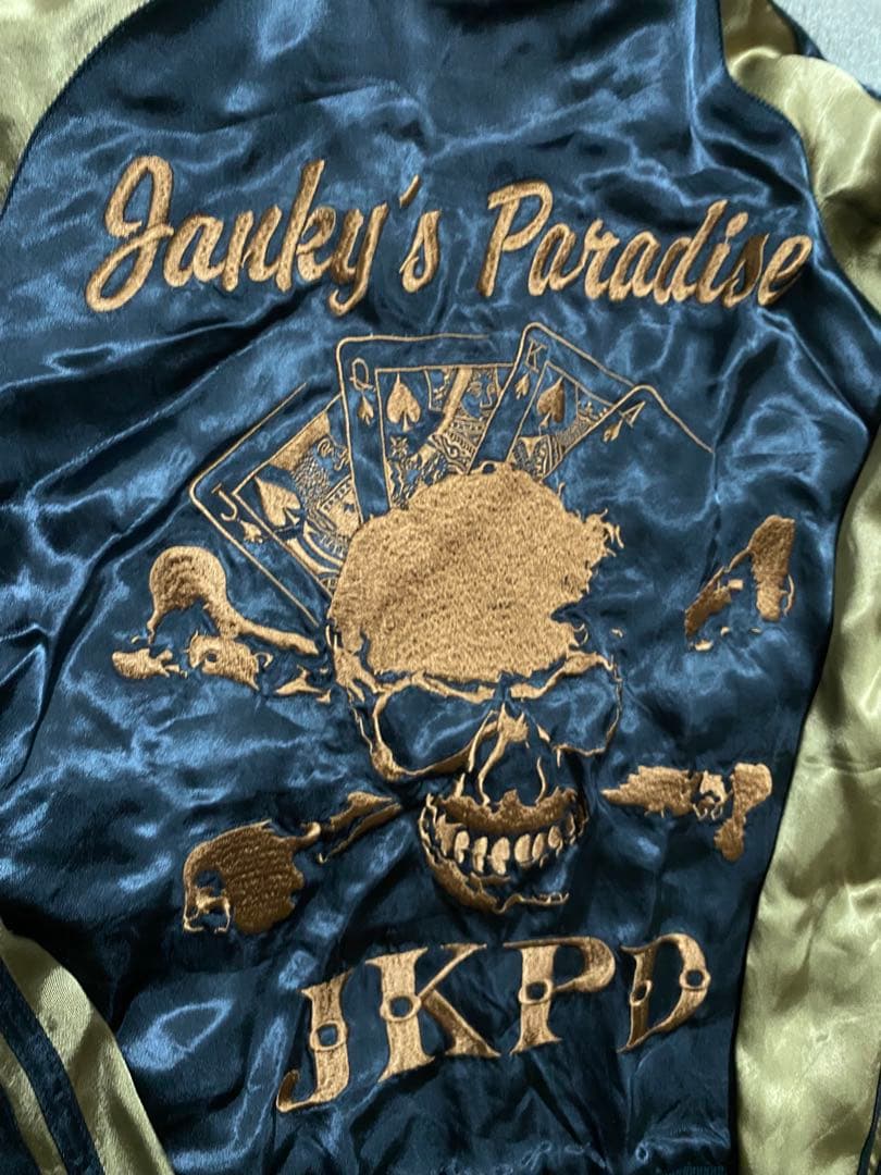 JKPD 美品 ２面用 スカル 日本限定版 スカジャン unisex レーヨン