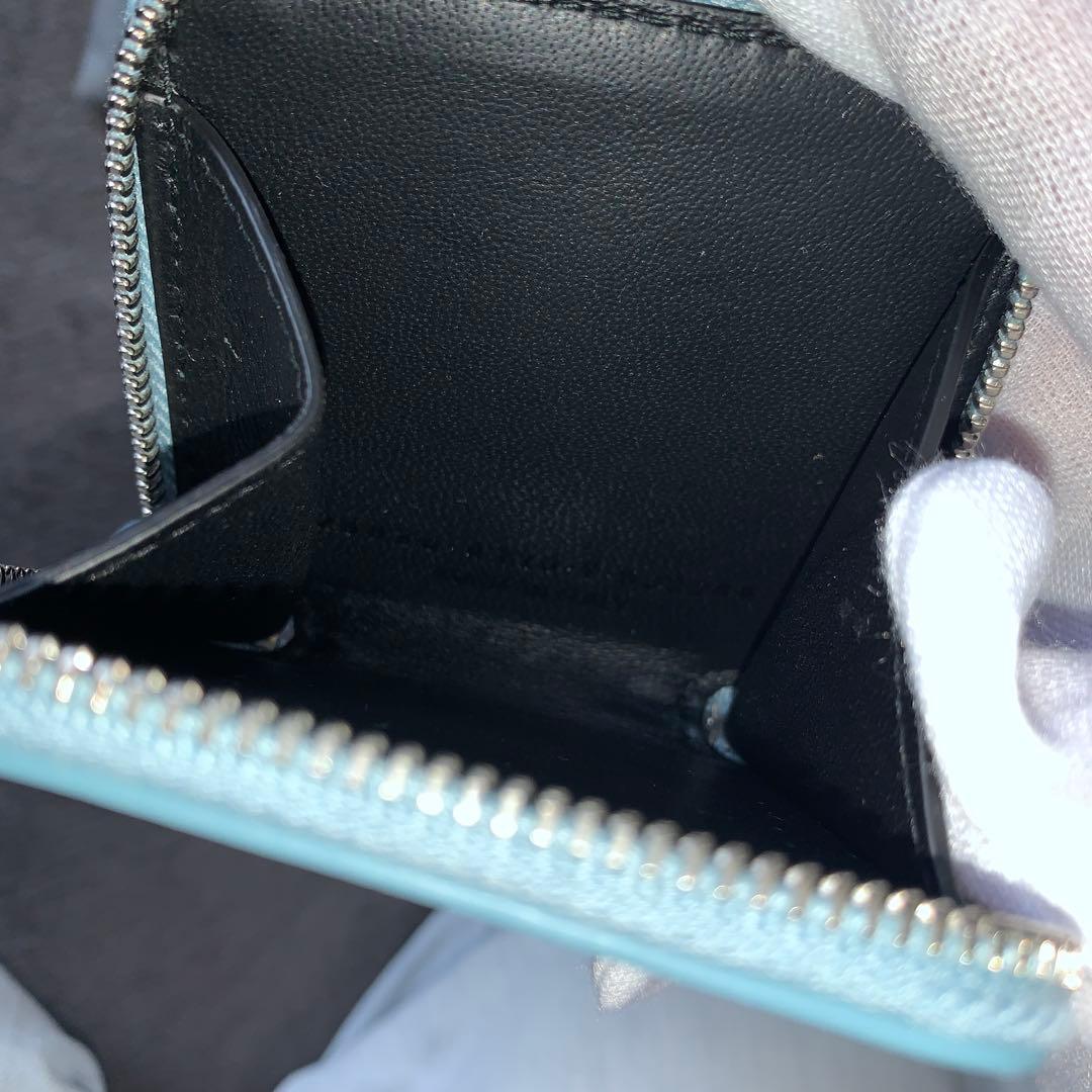 バレンシアガ　水色　ケース　小銭入れ　財布　ウォレット　ミニ財布　0704