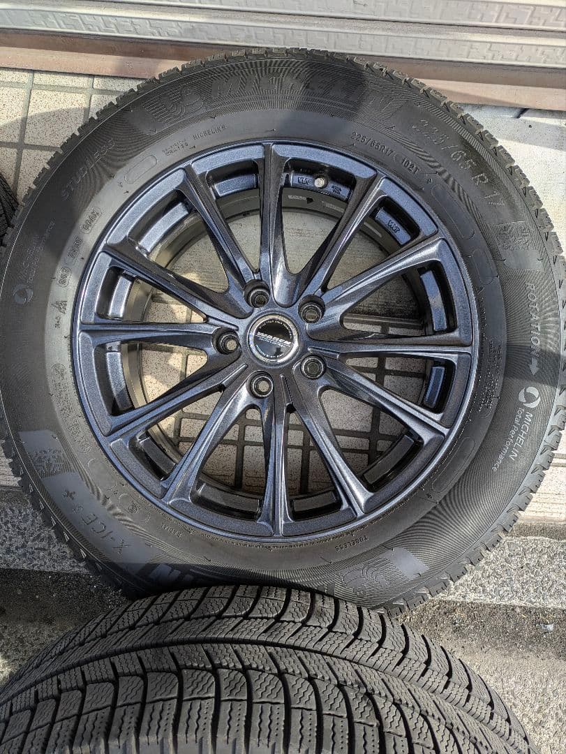 17インチ バリ山ミシュランスタッドレスタイヤ付きホイールセット