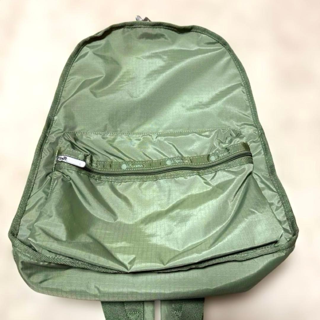 レスポートサック リュックサック バックパック 無地 カーキグリーン