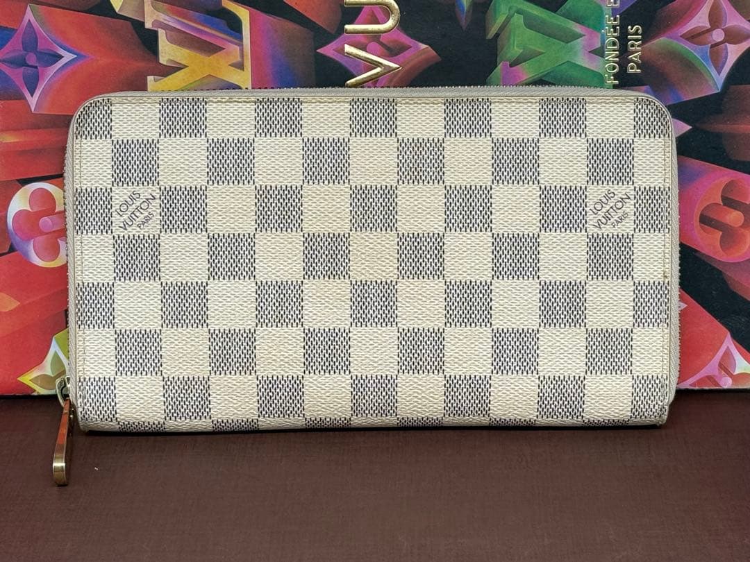 良品！LOUIS VUITTONルイヴィトン　アズール　ジッピーオーガナイザー