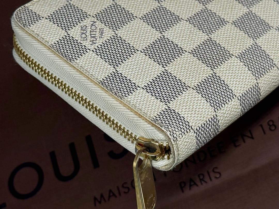 良品！LOUIS VUITTONルイヴィトン　アズール　ジッピーオーガナイザー