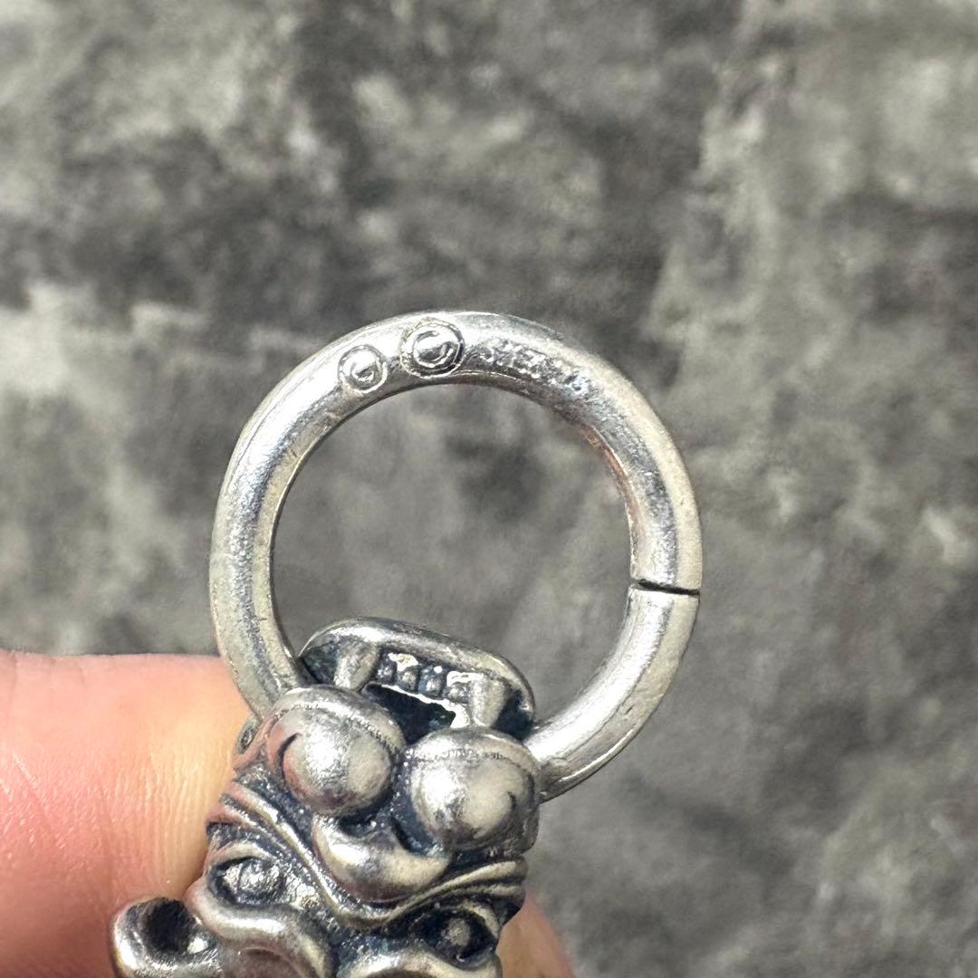 ヴィンテージ ブルドッグ チェーンブレスレット シルバー925 刻印 y2k