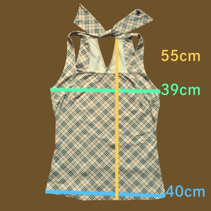 美品 BURBERRY BLUE LABEL キャミソール タンクトップ 38