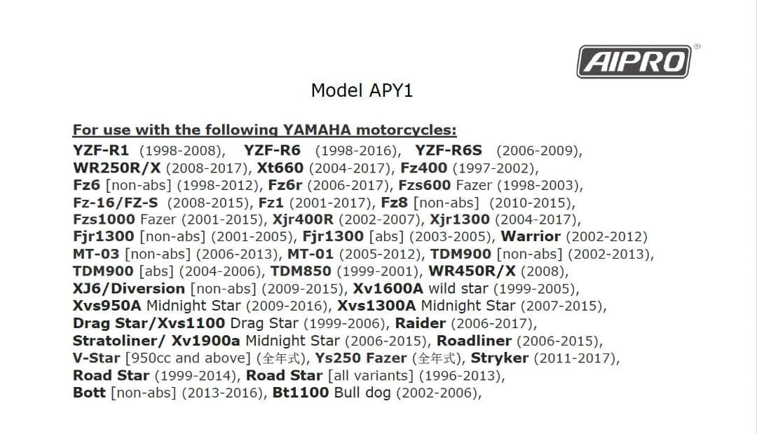 アイプロ製★シフトインジケーター APY1 青 WR250R/X XJR1300