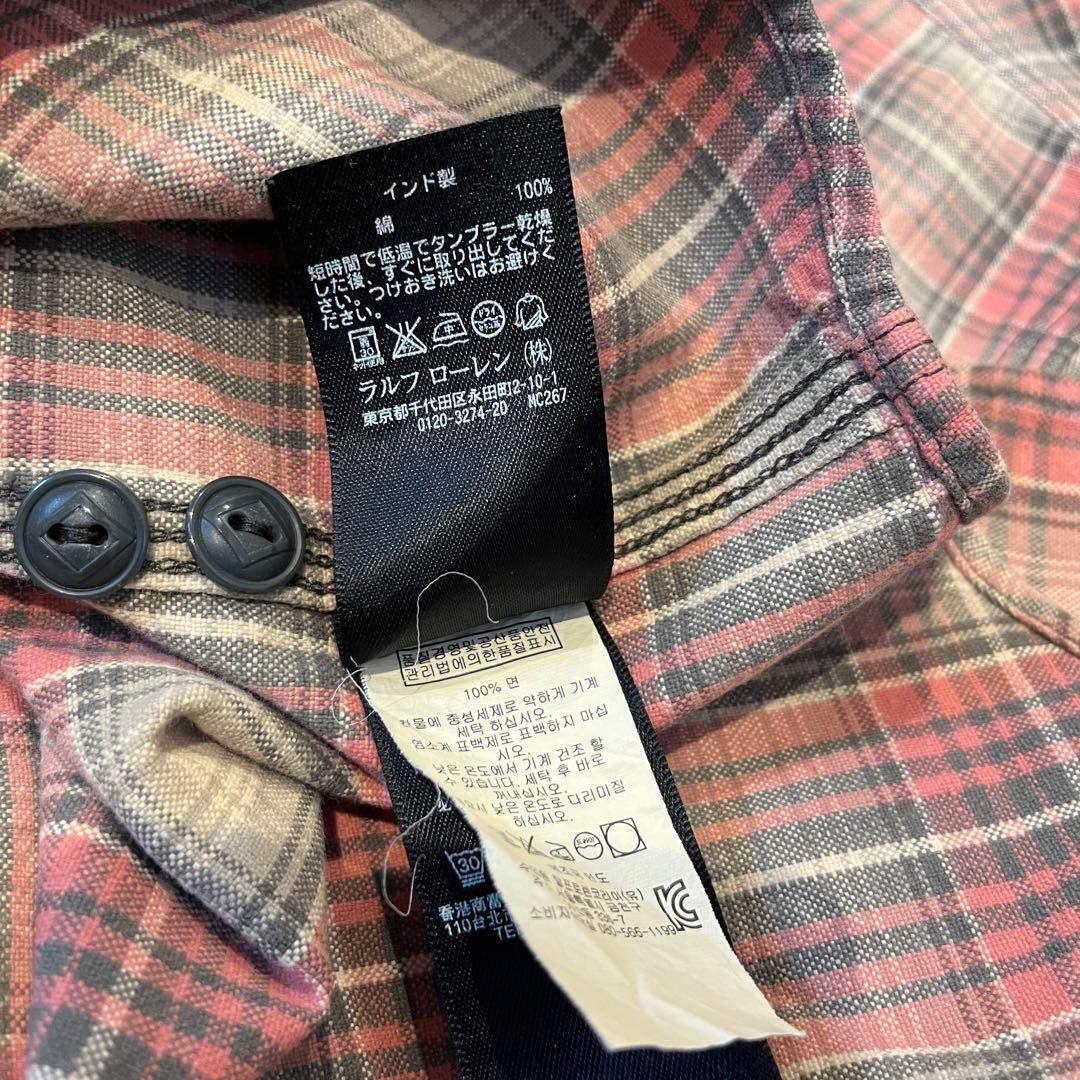 希少 美品 正規品 RRL 長袖シャツ サイズS ダブルアールエル ラルフ