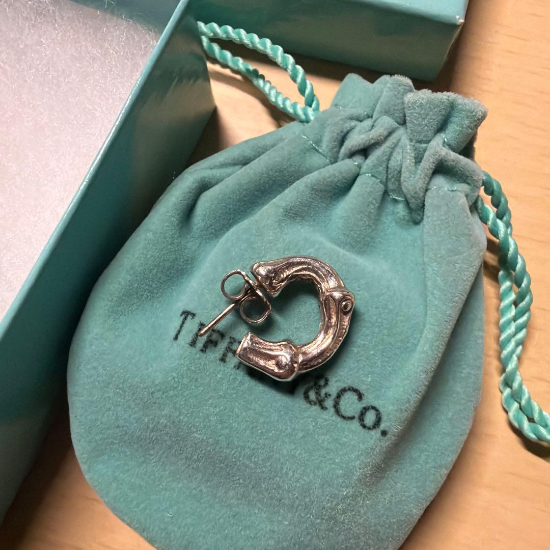 Tiffany オールドティファニー　バンブー　スモール　フープ　ピアス　925