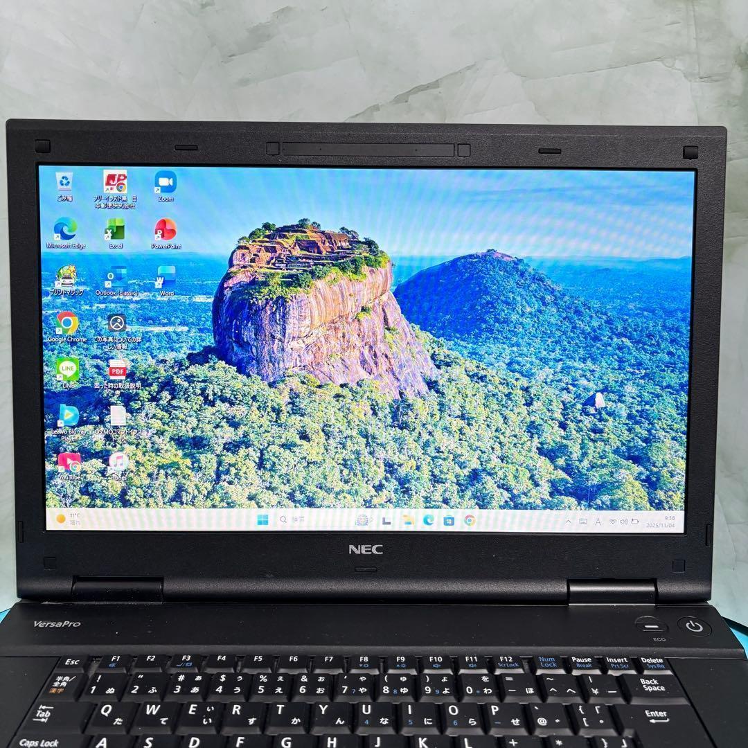 全機能動作良好◎オフィス付★NEC★新品爆速SSD＆メモリ8GB★ノートPC★