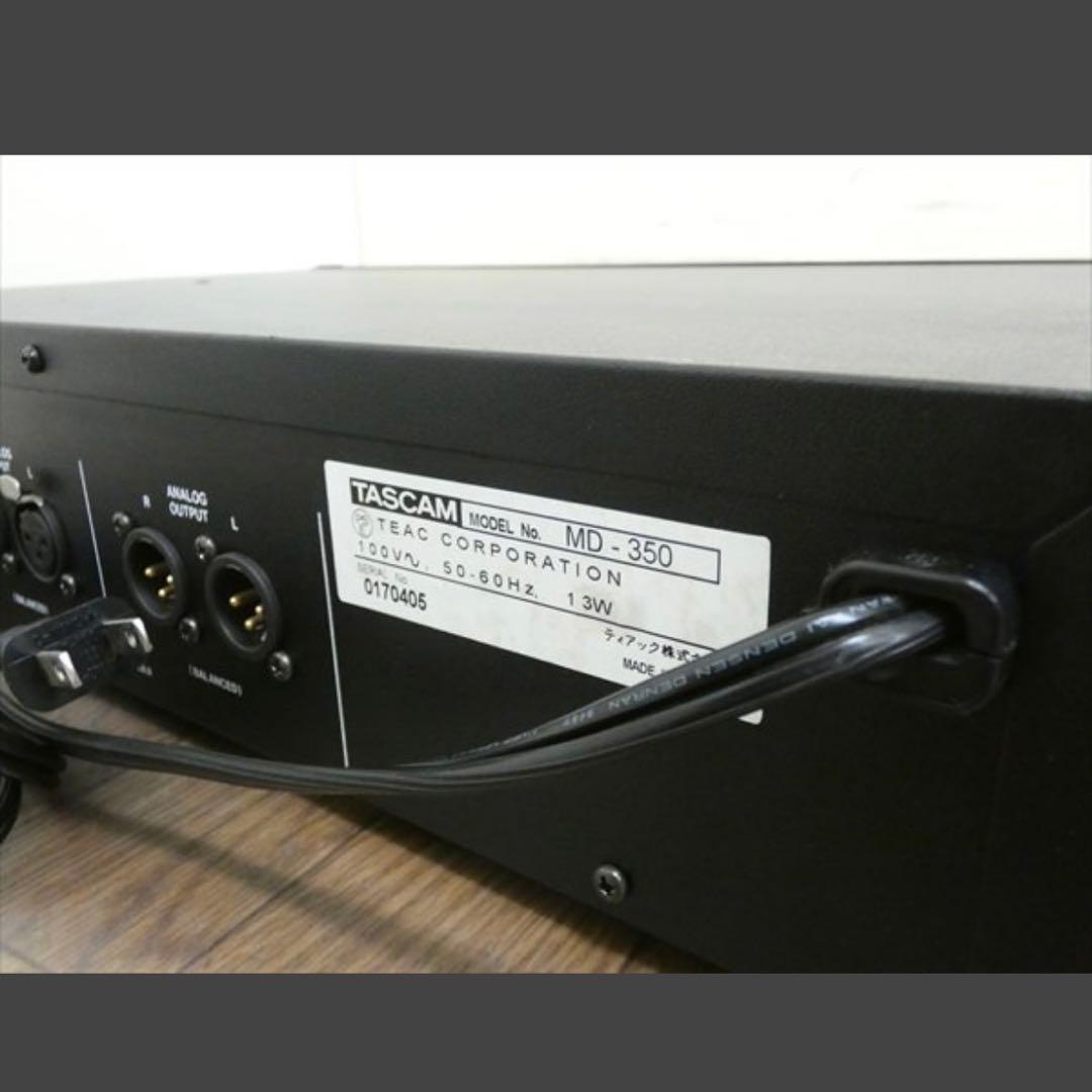 【美品】TASCAM MD-350 タスカム MDデッキ ④