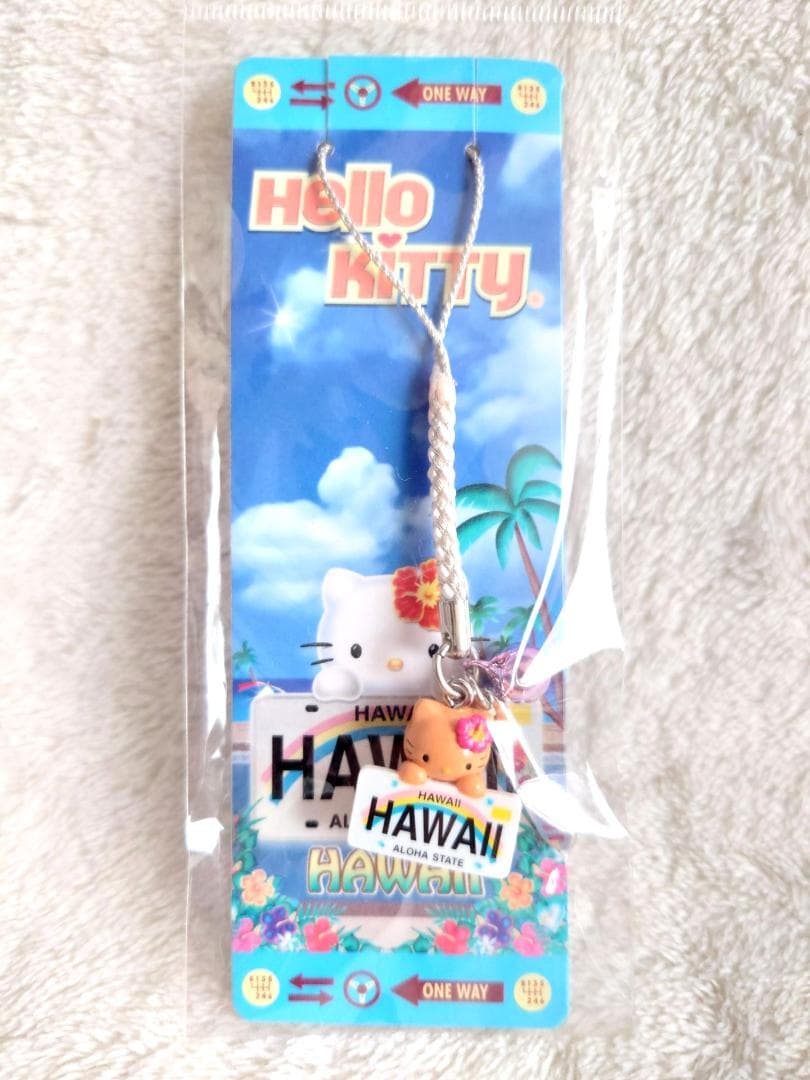 新品 ハローキティ 日焼けキティ ストラップ ご当地キティ ハワイ 2個セット