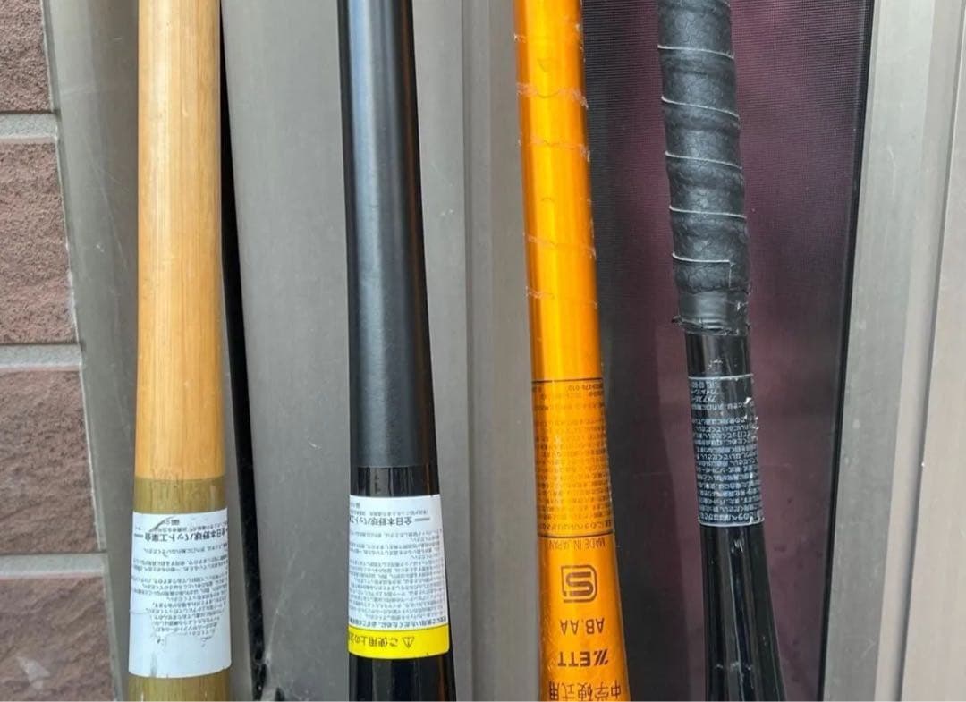 中学硬式2本 木製2本 金属2本　MIZUNO 軟式用 ZETT ディマリニ