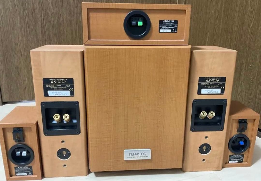 KENWOOD スピーカー:RS7070＋アンプ:5.1ch KAF-S500