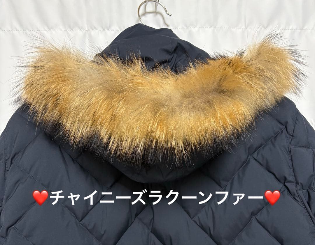 ⭐️クロコダイル⭐️ダウンコート⭐️CROCODILE⭐️ネイビー⭐️未使用に近い♪⭐️