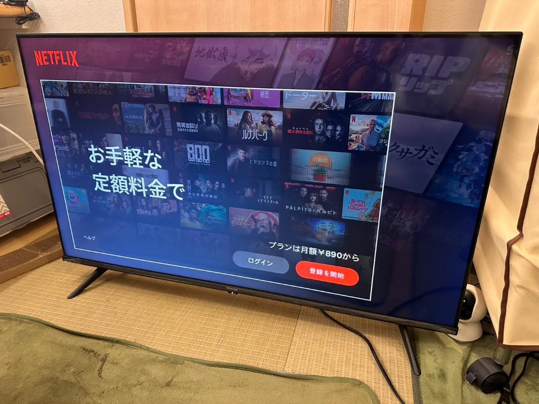 ハイセンス hisense 43型　スマートテレビ 43A6H 超極美品！