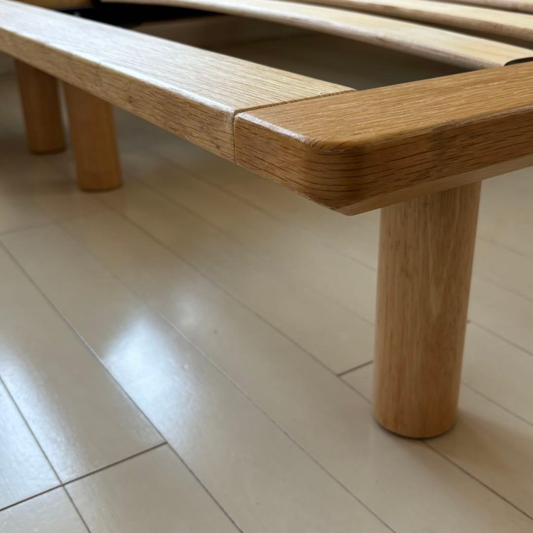 【無印良品】スモール　セミシングル　ベッドフレーム　オーク　1台