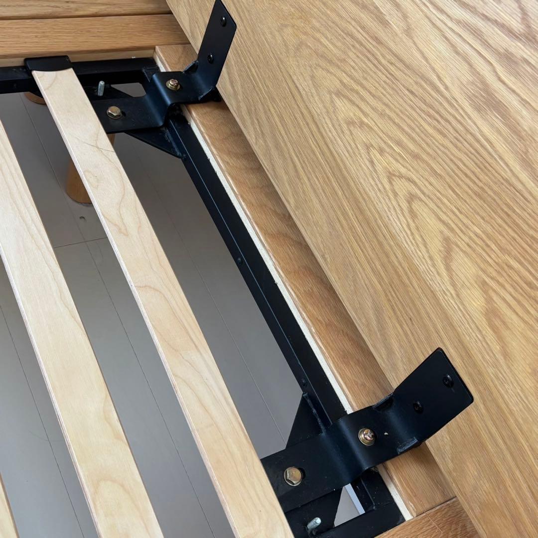 【無印良品】スモール　セミシングル　ベッドフレーム　オーク　1台