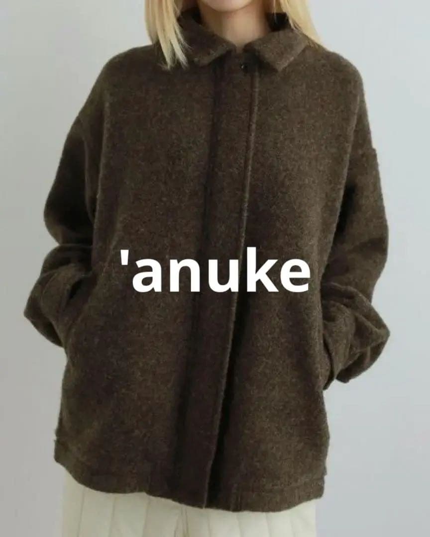 【1/20迄】アンヌークSliver Zip Blouzonブラウン36