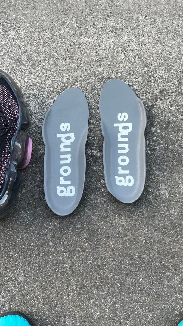 靴 grounds Moopie Black pinkDark Gray27.5