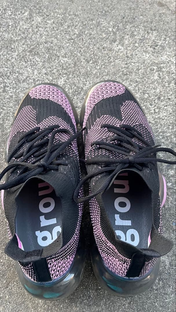 靴 grounds Moopie Black pinkDark Gray27.5