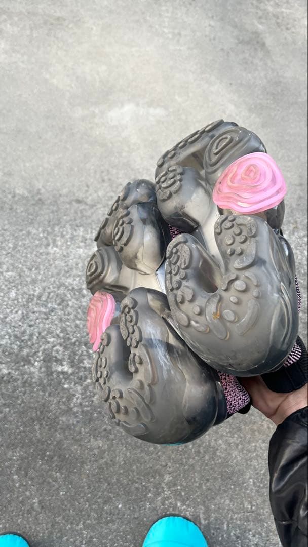 靴 grounds Moopie Black pinkDark Gray27.5