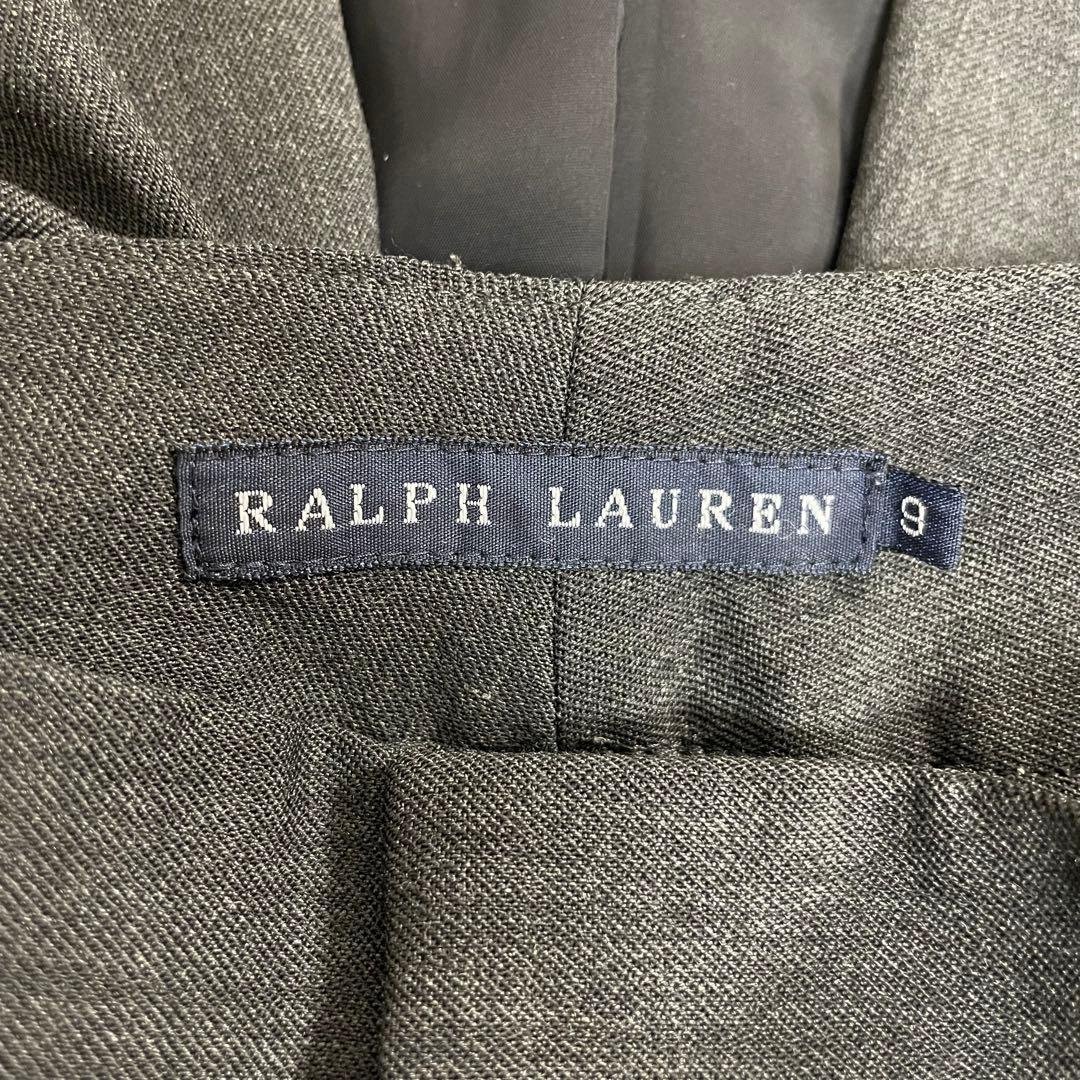 ラルフ ローレン 1ボタン パンツスーツ 11 9 W64 グレー 就活