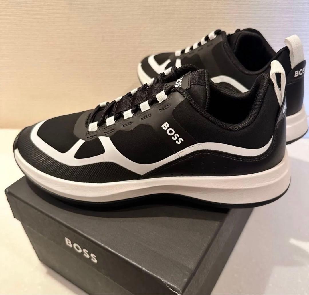 EU39 Hugo Boss Cedric Golf Trainers ブラック