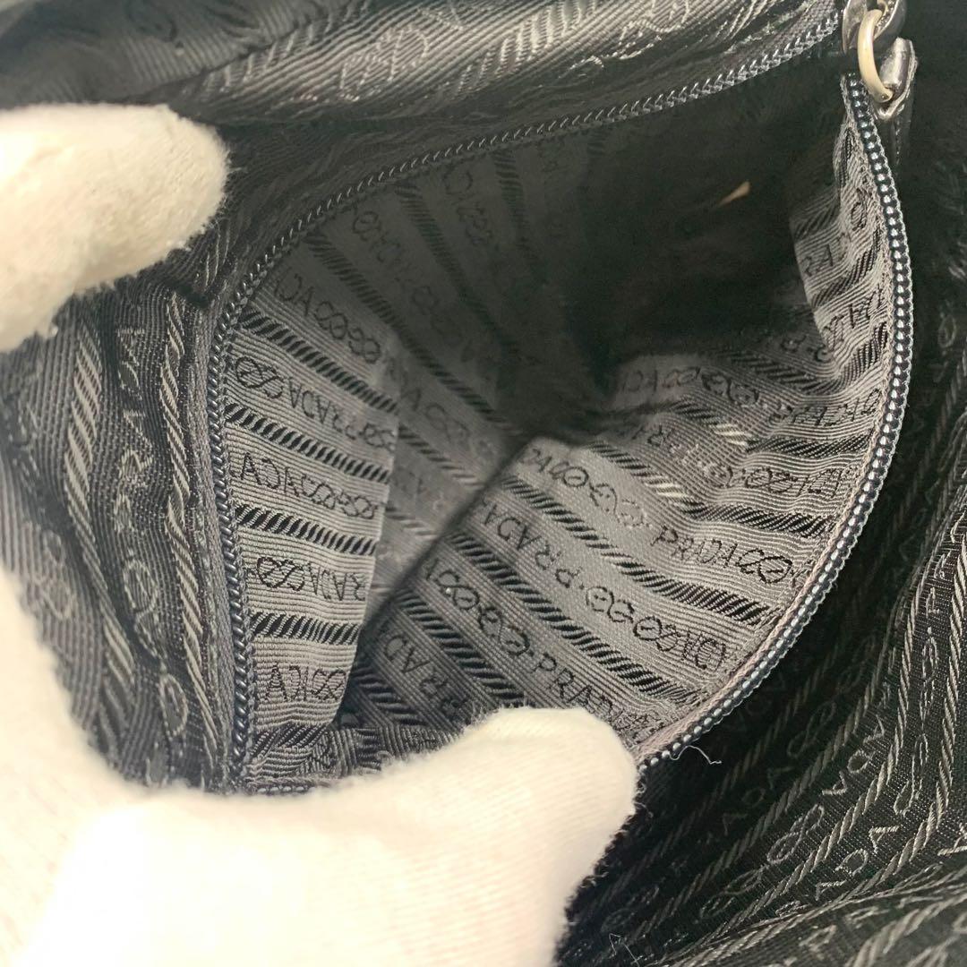 【✨美品✨】プラダ カメラバッグ 三角ロゴ ナイロン レザー ブラック