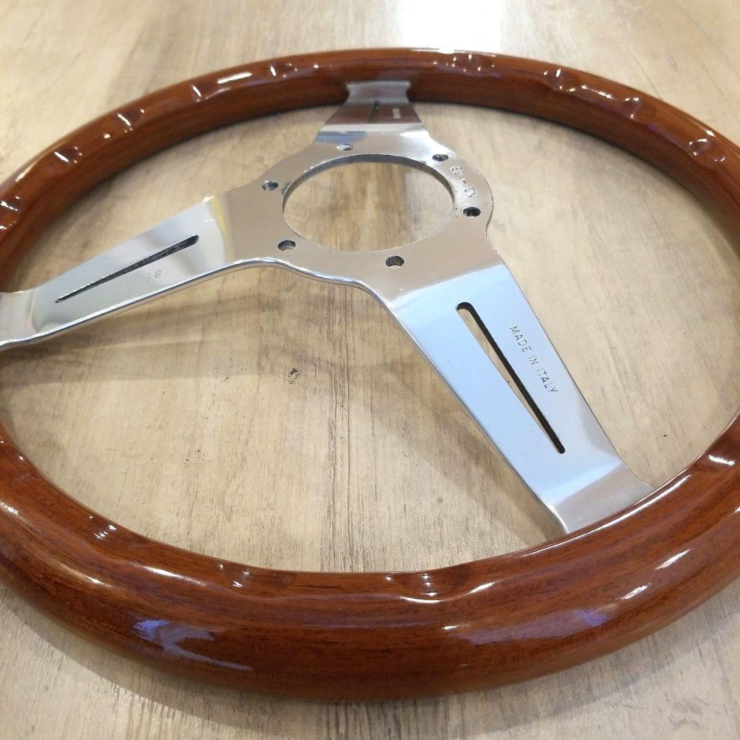 【美品】NARDI★ナルディクラシックウッドポリッシュステアリング/当時物33Φ