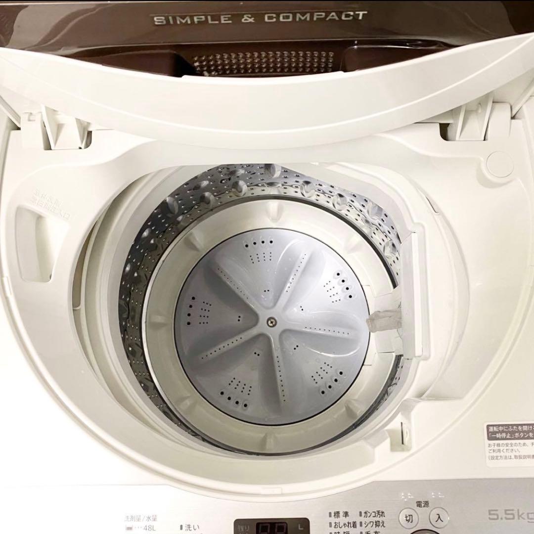 人気のSHARP♪取説付き！一人暮らし1年生にもおすすめ！全自動洗濯機5.5kg