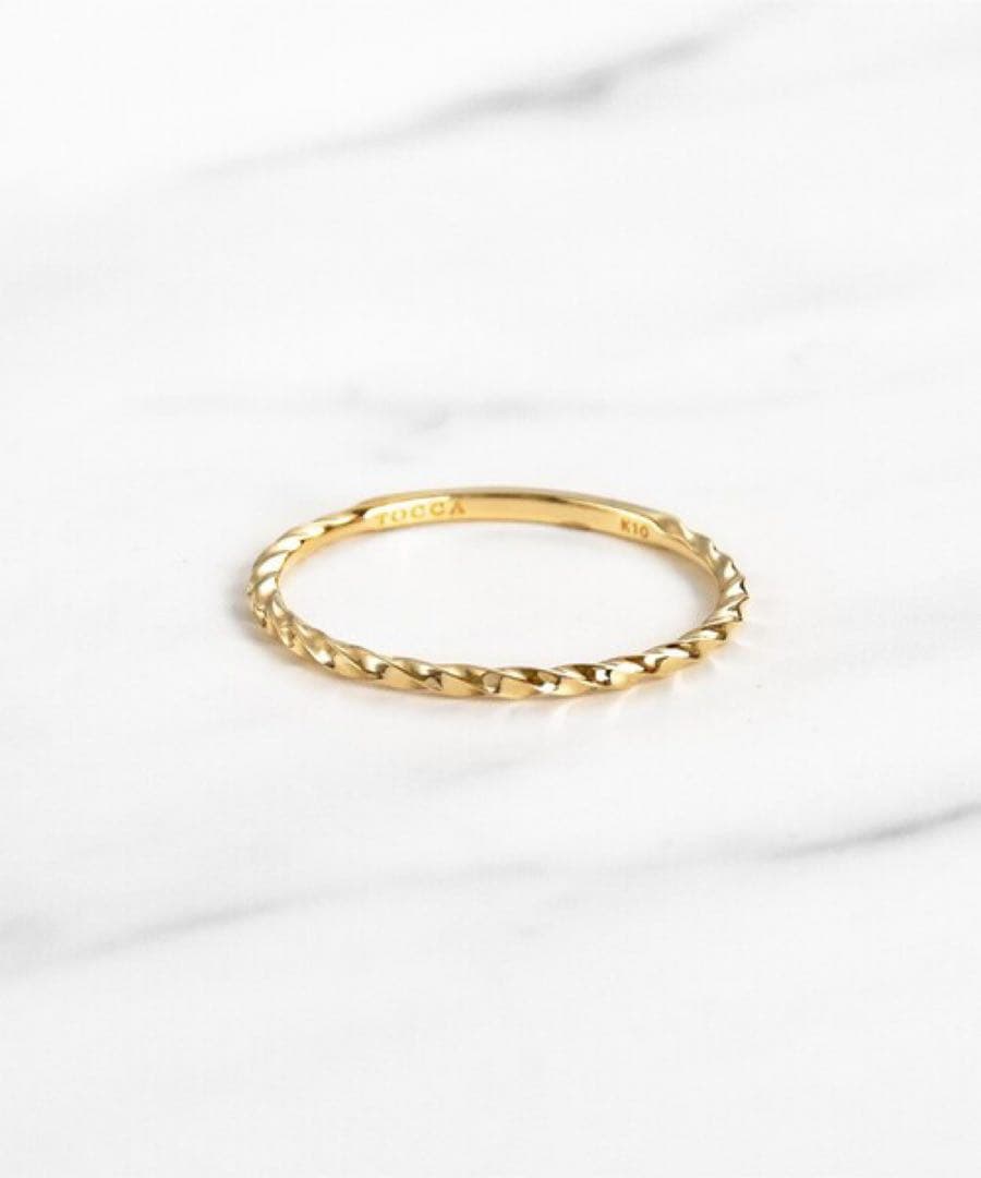 TOCCA K10YG ゴールド リング 指輪 7号