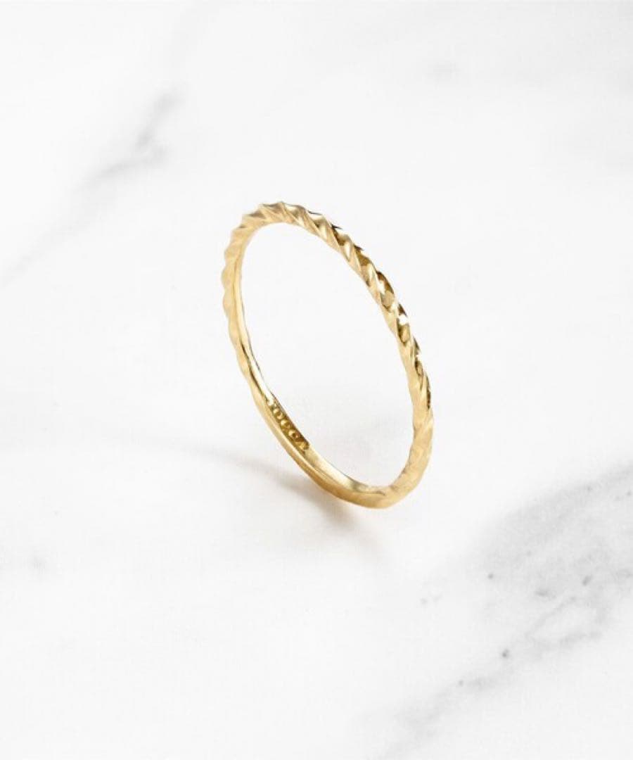 TOCCA K10YG ゴールド リング 指輪 7号