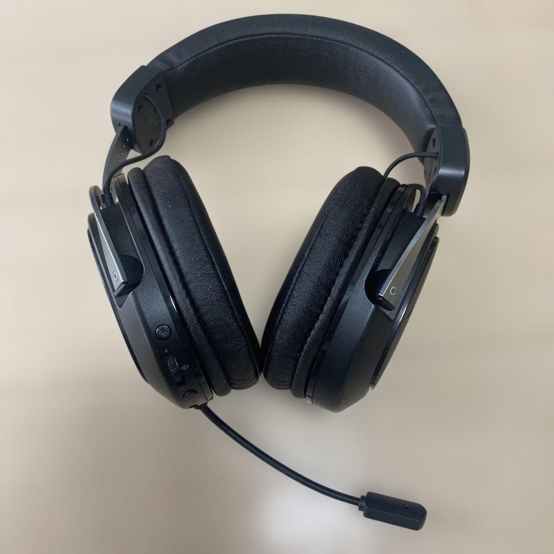 有線 ゲーミングヘッドセット USB接続 マイク付き ブラック
