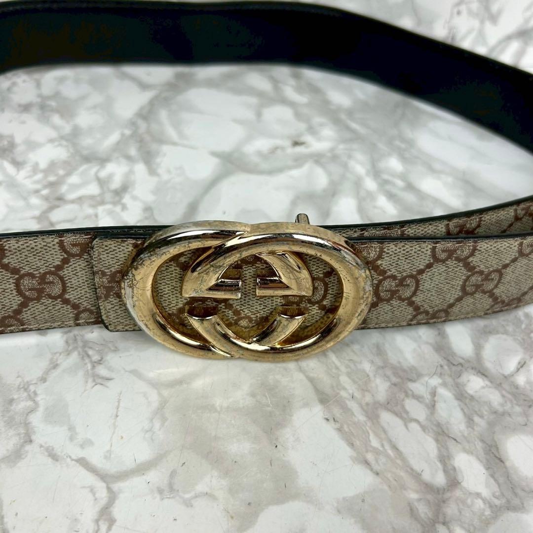 GUCCI グッチ GGパターン ダブルGバックル ベルト