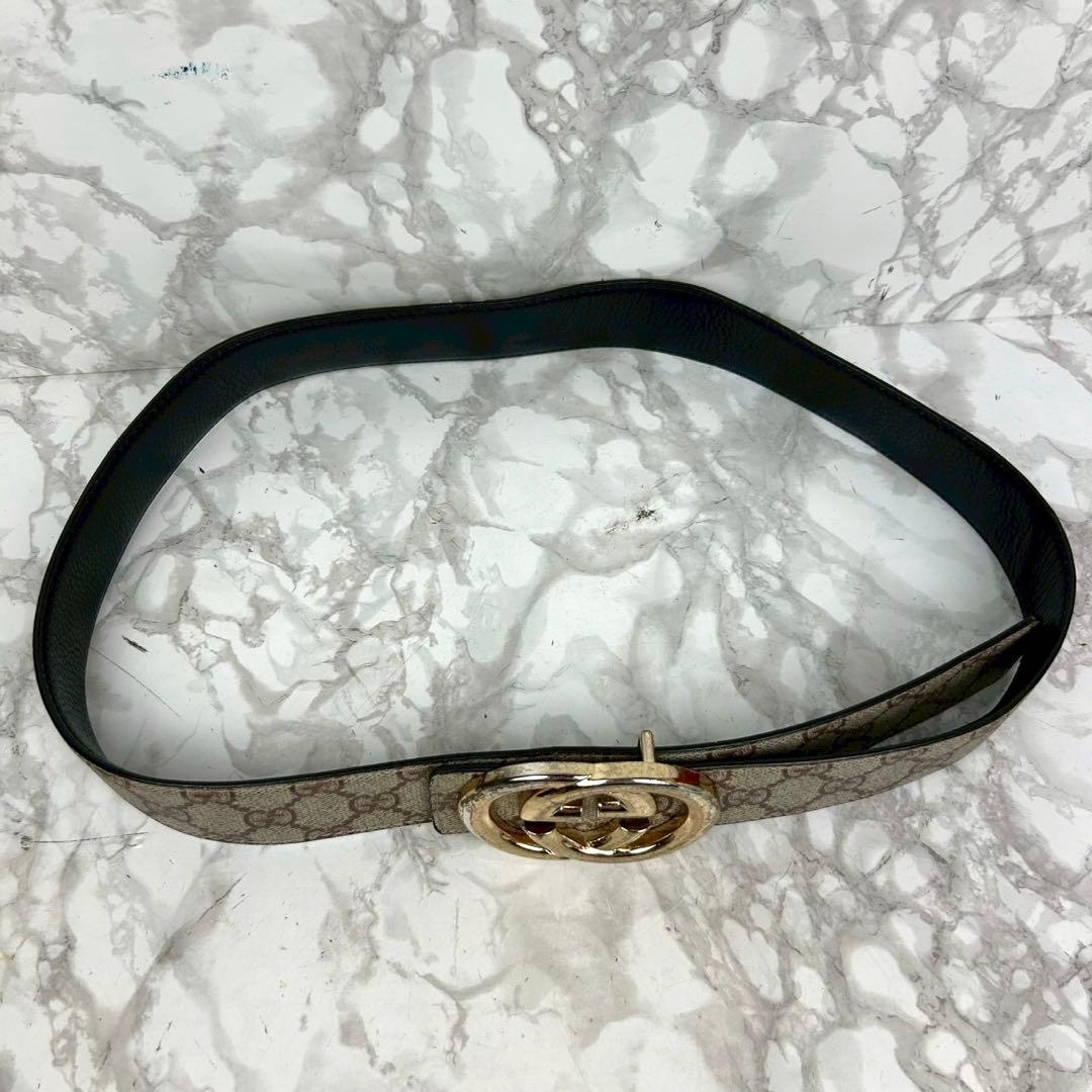 GUCCI グッチ GGパターン ダブルGバックル ベルト