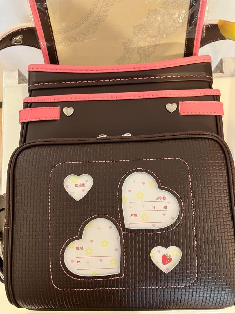 ランドセル フィットちゃん クラリーノ 日本製 ポルドー ブラウン ピンク