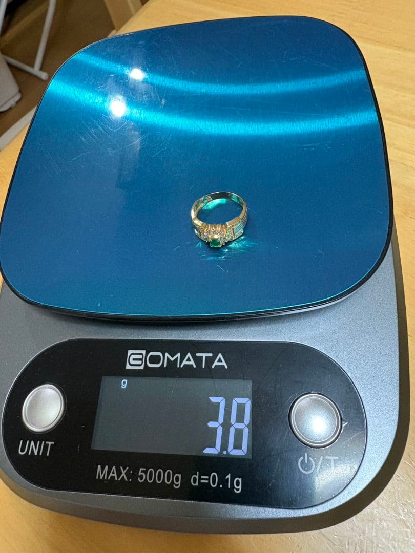 エメラルド PT900ダイヤモンド リング