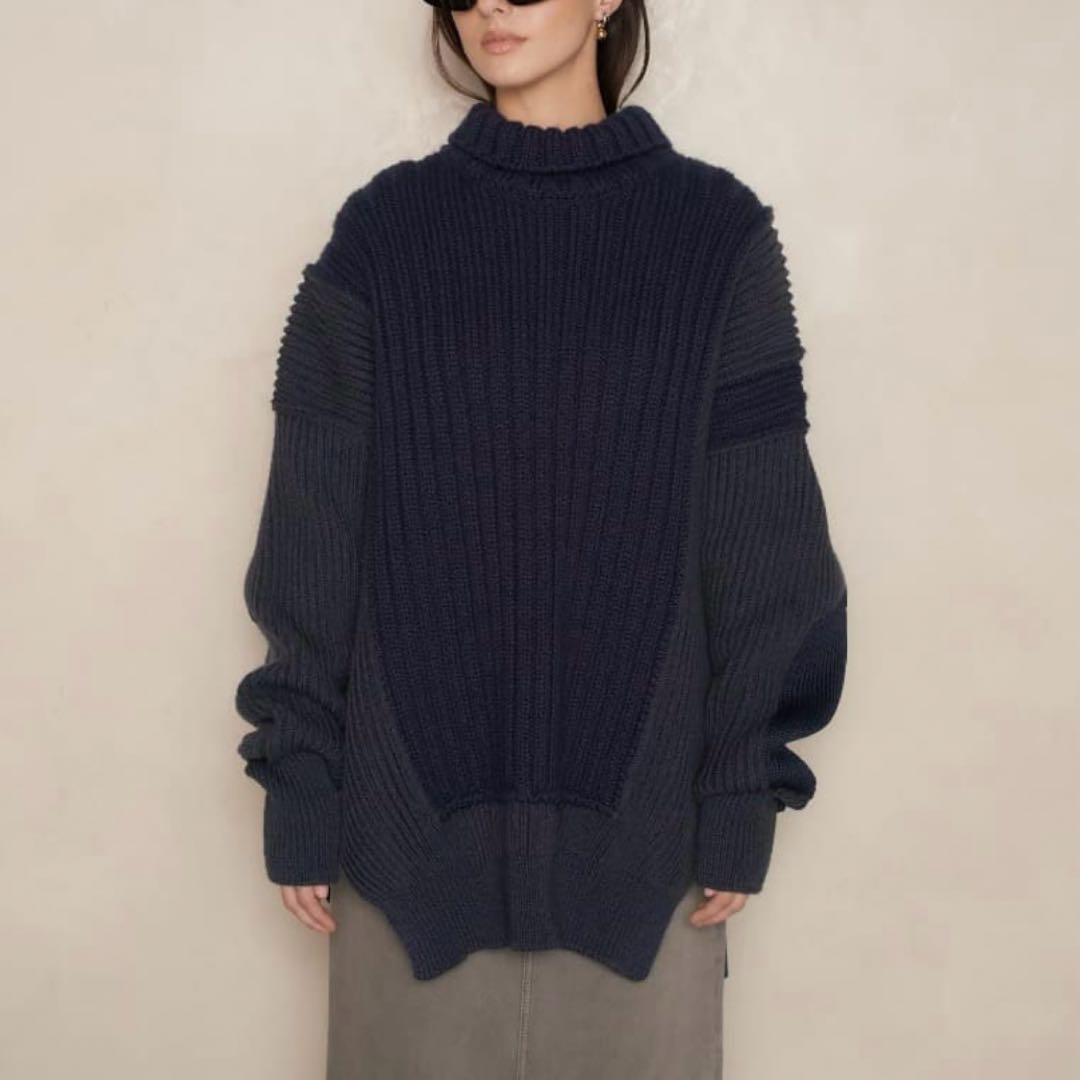 【MM6/エムエム６】TURTLE NECK SWEATER ハイネックニット