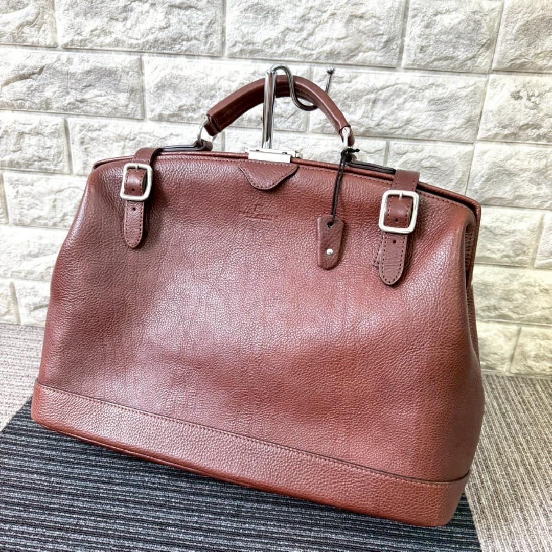 DEUX MONCX　デュモンクス　ダレスバック　レザー　ブラウン