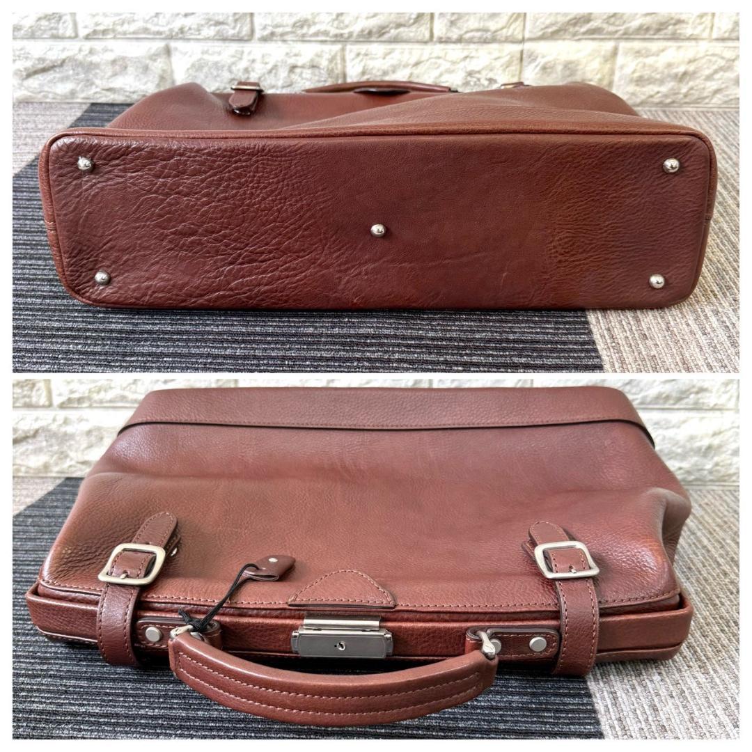 DEUX MONCX　デュモンクス　ダレスバック　レザー　ブラウン