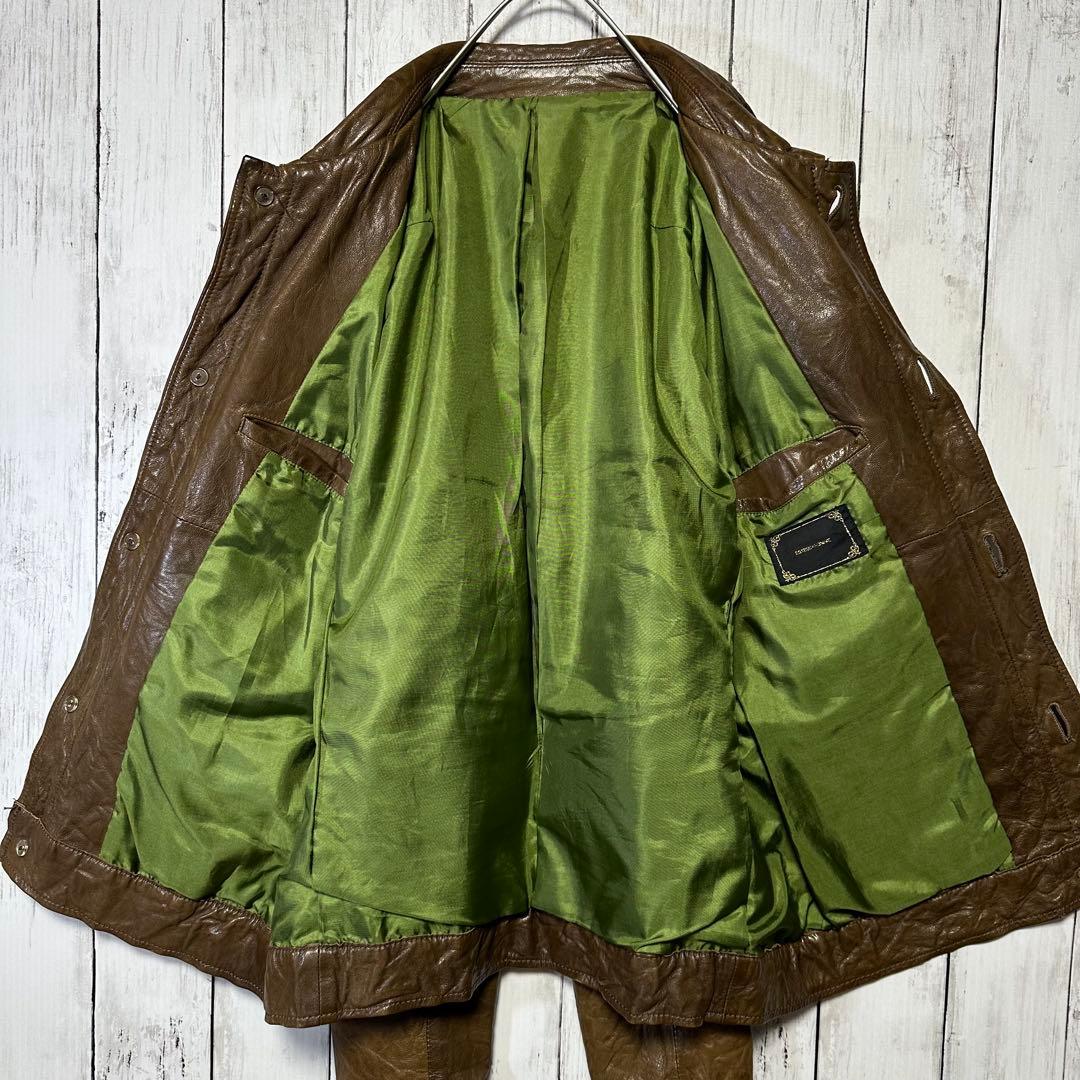 【291295=HOMME】ゴートスキン☆レザージャケット☆ライダース☆本革　3