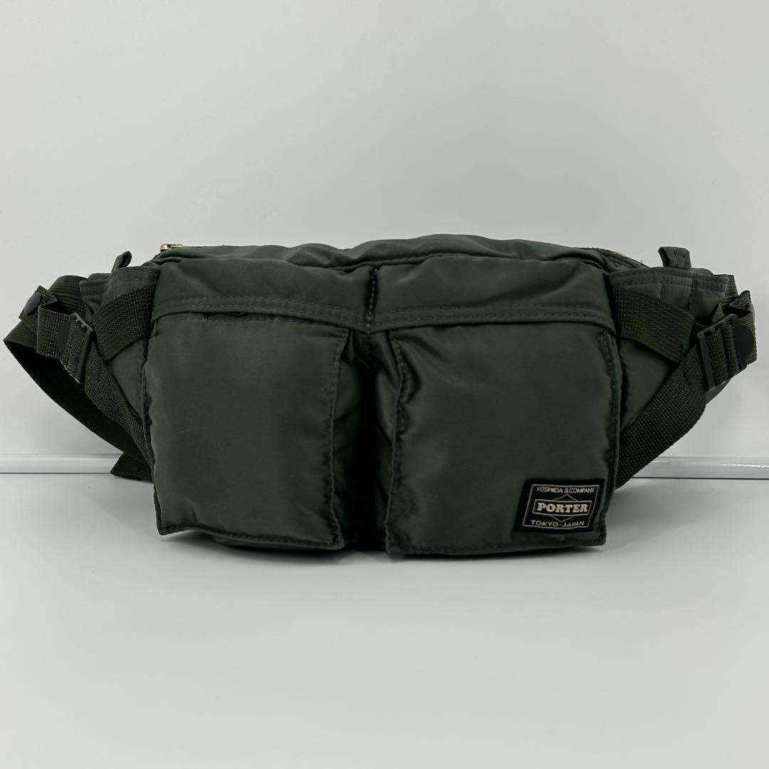 美品✨ポーター ウエストバッグ ファニー グリーンALLNEWTANKER