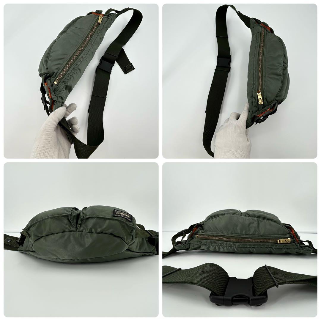 美品✨ポーター ウエストバッグ ファニー グリーンALLNEWTANKER