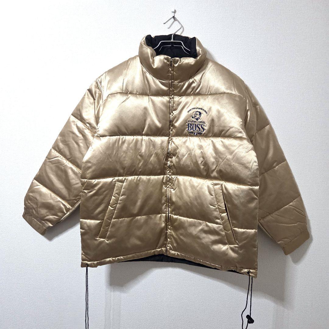 【新品未使用/幻の金黒】ボスジャン リバーシブル ダウンジャケット 非売品 希少