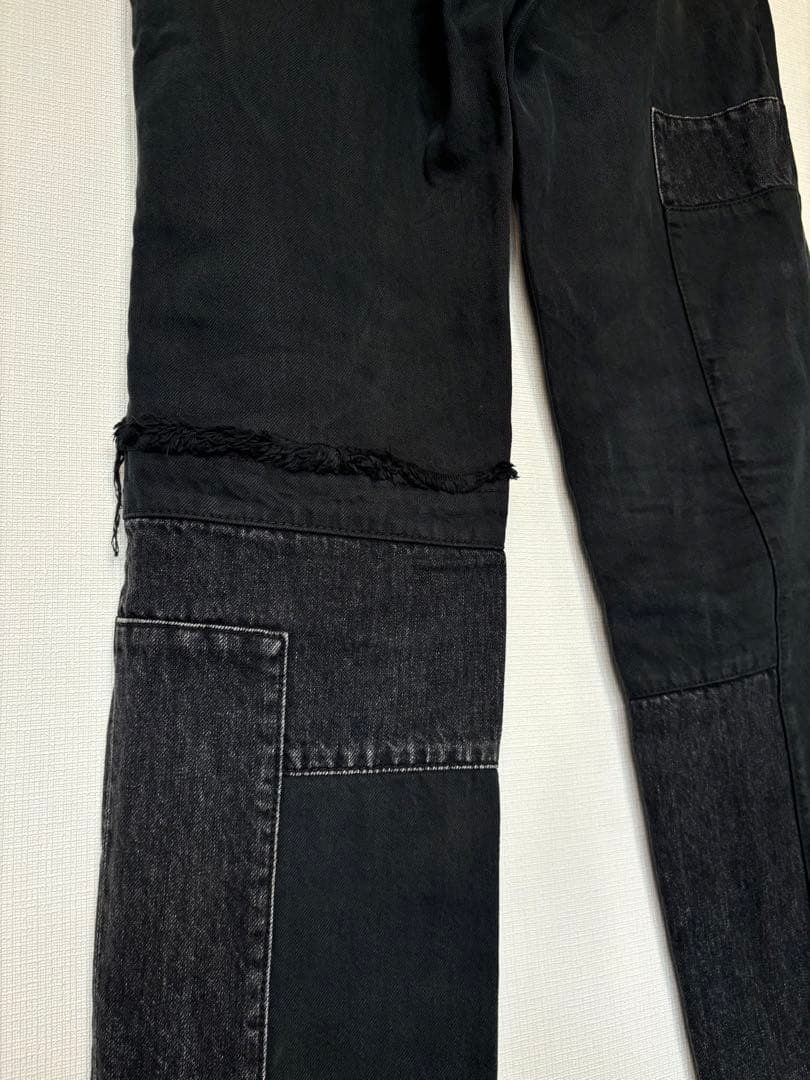 sacai 21-02512M patchwork デニムパンツ