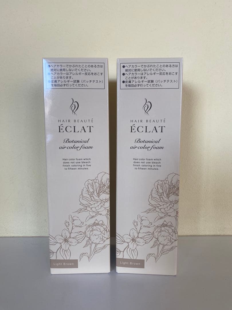ヘアボーテエクラ　ボタニカルエアカラーフォーム　ライトブラウン