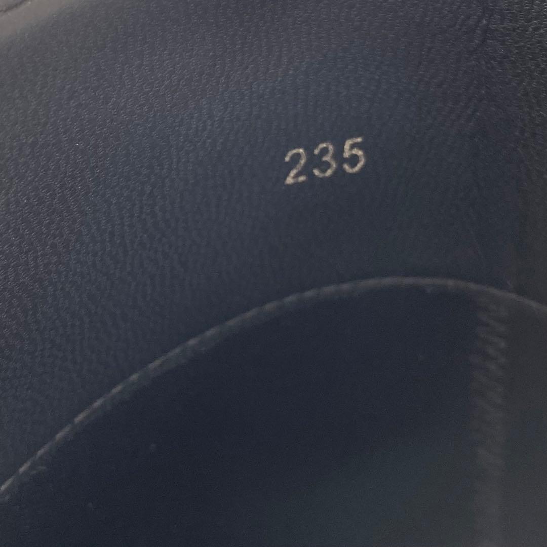 ADAM ET ROPE' MOL レザー ワイド シャフト ブーツ ブラック